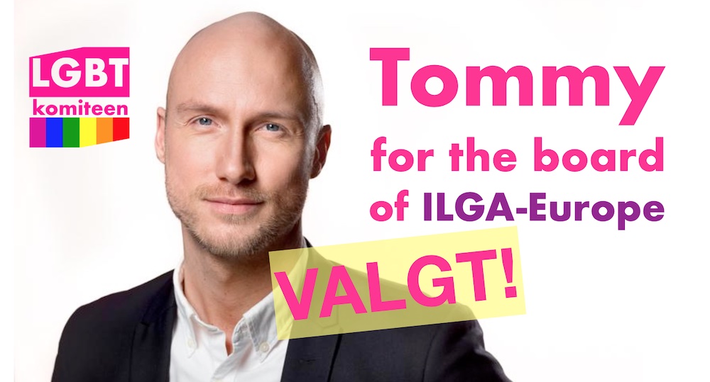 På årets generalforsamling i ILGA-Europe blev Tommy Petersen valgt til bestyrelsen for to år. Tillykke Tommy, vi glæder os alle til at følge dit arbejde.