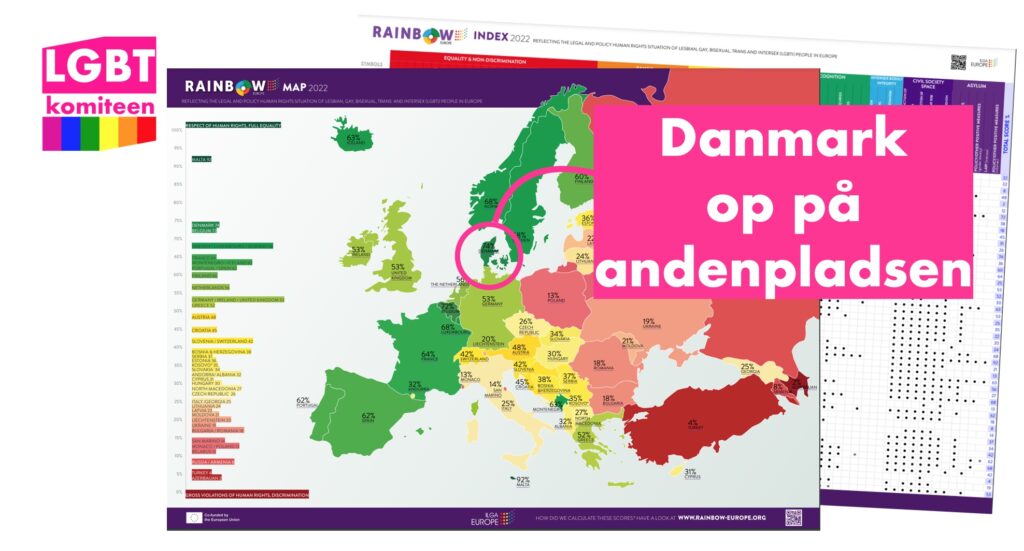Danmark rykker frem på Rainbow Map